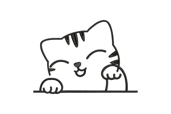 Cute Cat Embroidery for Etsy & Small Shop Sellers