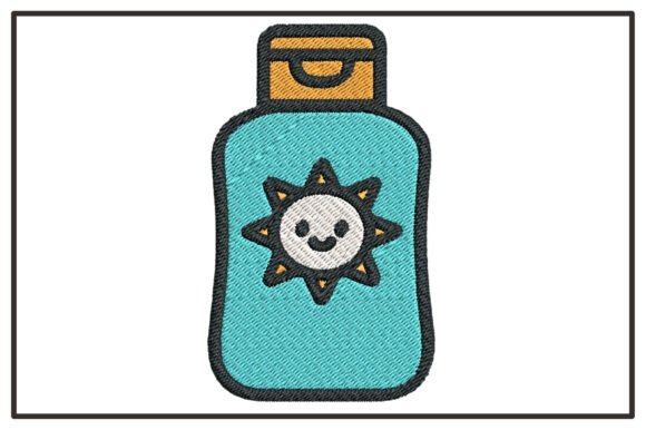 Cute Sunscreen Bottle Embroidery Design Review