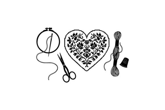 Embellishing Holidays: A Designer’s Take on the Embroidery Heart Design with Scissors