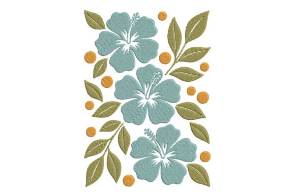 Embroidery Hibiscus Flowers Design: A Designer’s Review for Boutique Sweatshirts