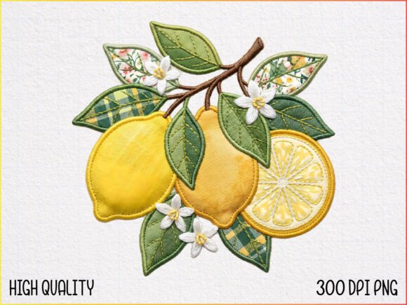 h1>Lemon Embroidery PNG: A Fresh Touch for Personalized Gift Designers