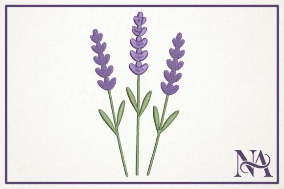 Lavender Sprig: A Seasonal Embroidery Gem