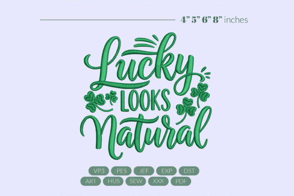 Lucky Looks Natural Embroidery