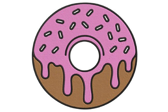 Sweet Donut Embroidery Design